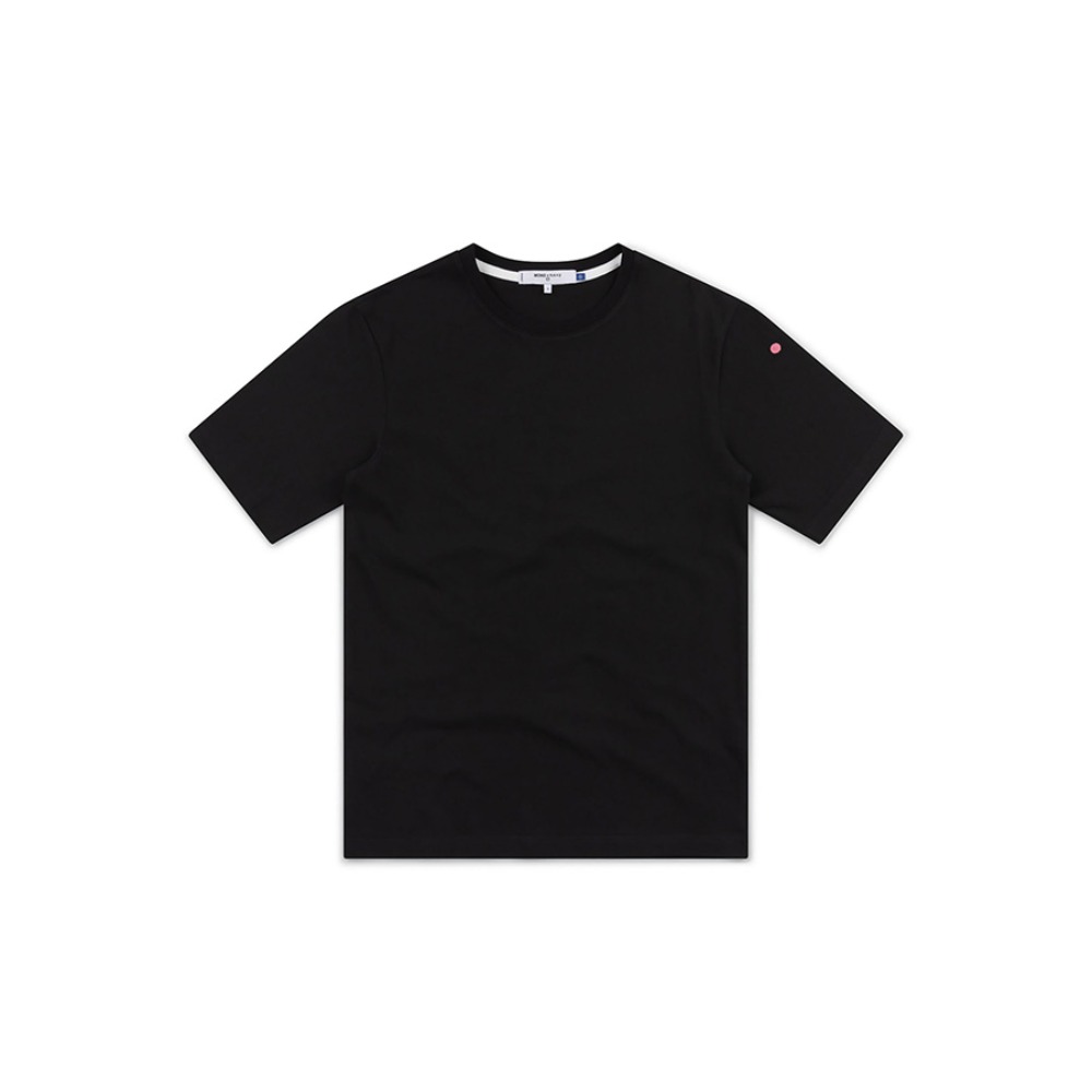 ECOGRAM 에코그램 [모노네이비] No-o23 유니섹스 프린트 티셔츠 블랙 fashion